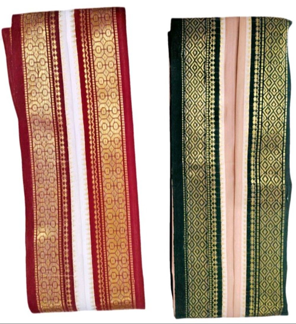 Swarna Zari Silk-Border Kanduva